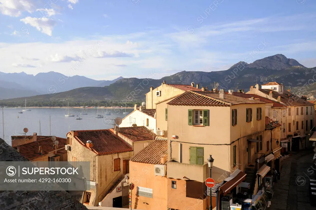 France, Corsica, Calvi, view of the city