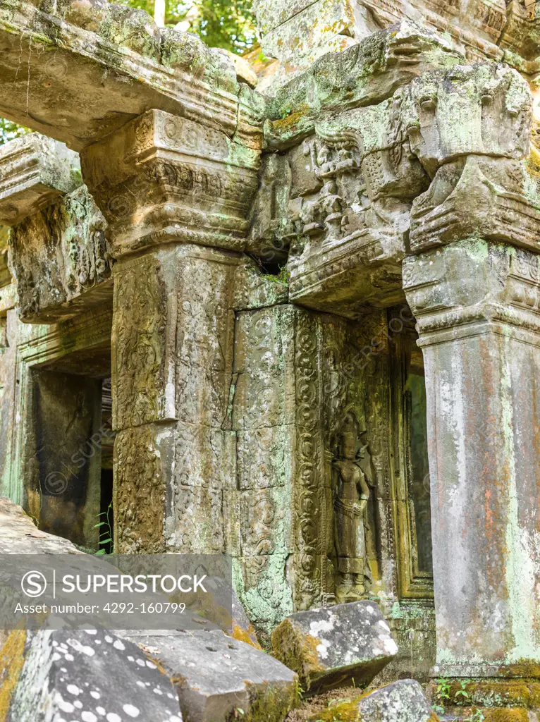 Building at Ta Prohm Temple-Monastery, Angkor
