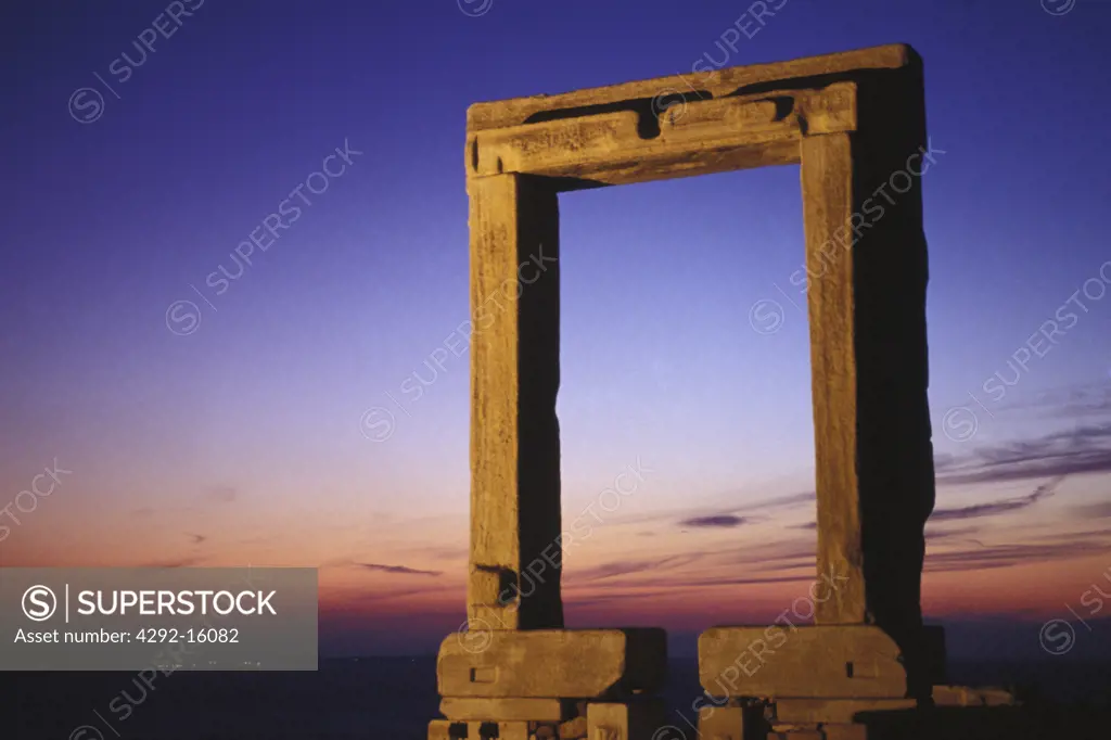 Greece, Cyclades, Naxos, Chora Naxos/Apollo Temple