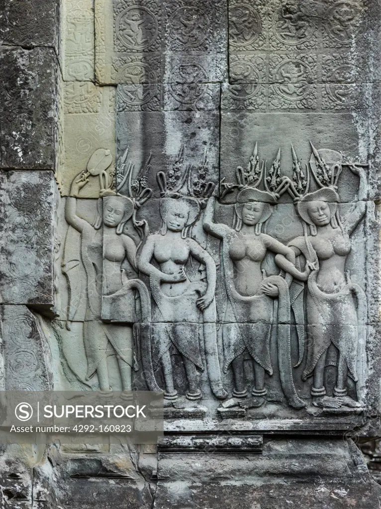 Apsaras.Angkor Wat, Siem Reap, Cambodia