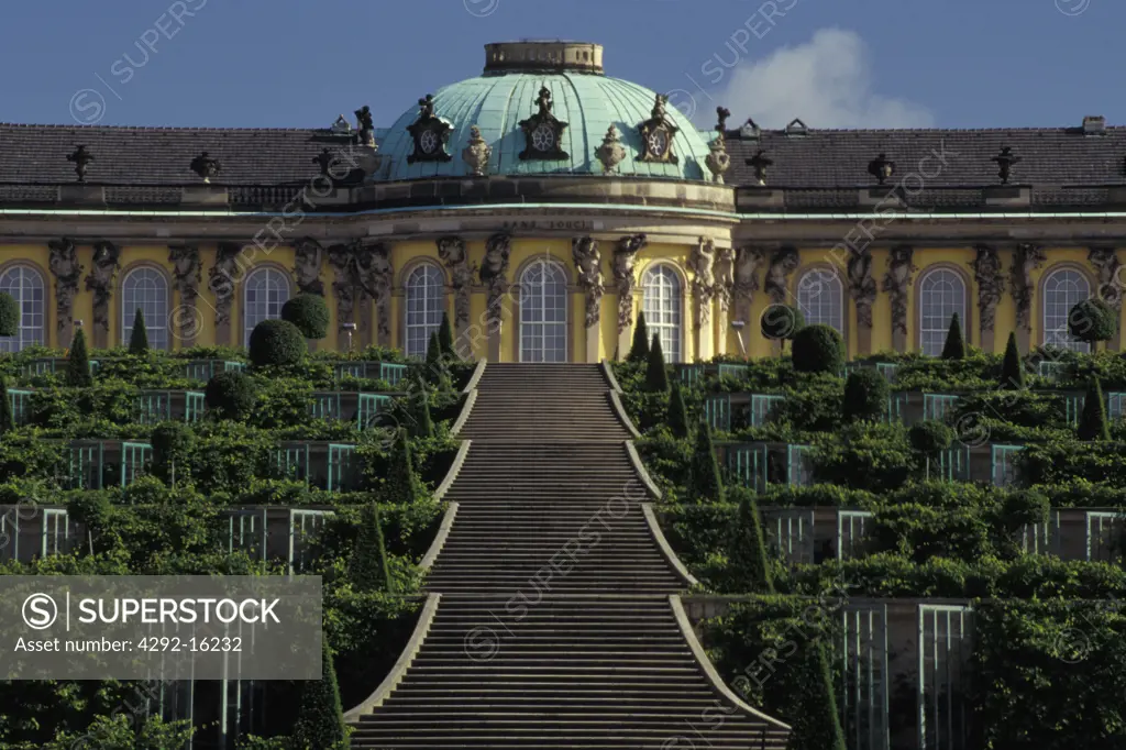 Germany, Sanssouci, Potsdam. Schloss Sanssouci