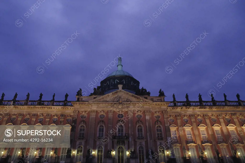 Germany, Brandenburg, Potsdam, Sanssouci, Neues Palais
