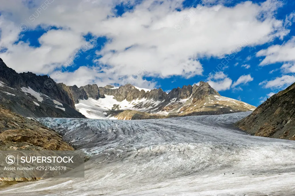 Rhone glacier, Canton Valais, Switzerland