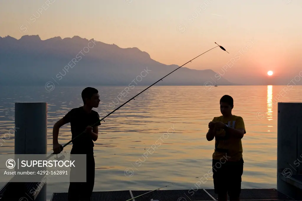 Fisherman, Montreux, Switzerland