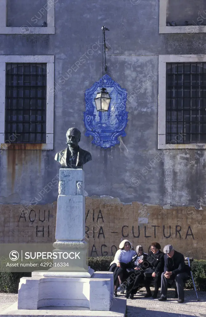 Portugal - Lisbon, Alfama. Santa Luzia Miradouro