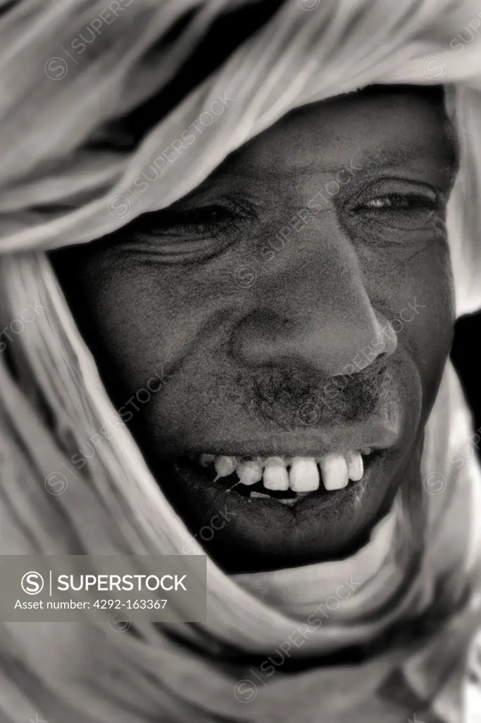 portrait, tuareg, algeria