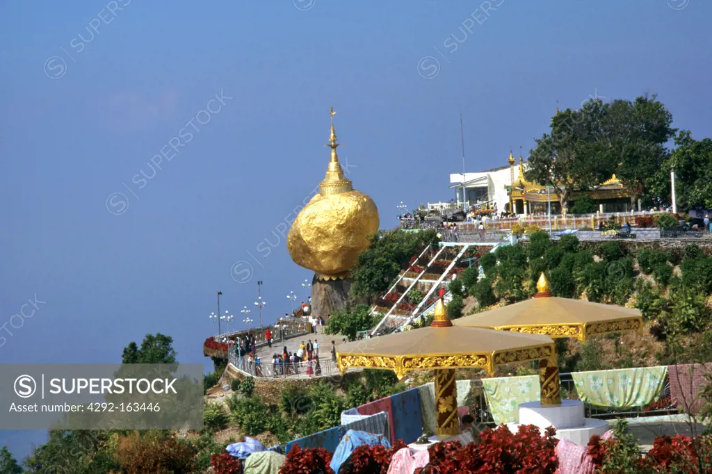 myanmar, golden rock temple