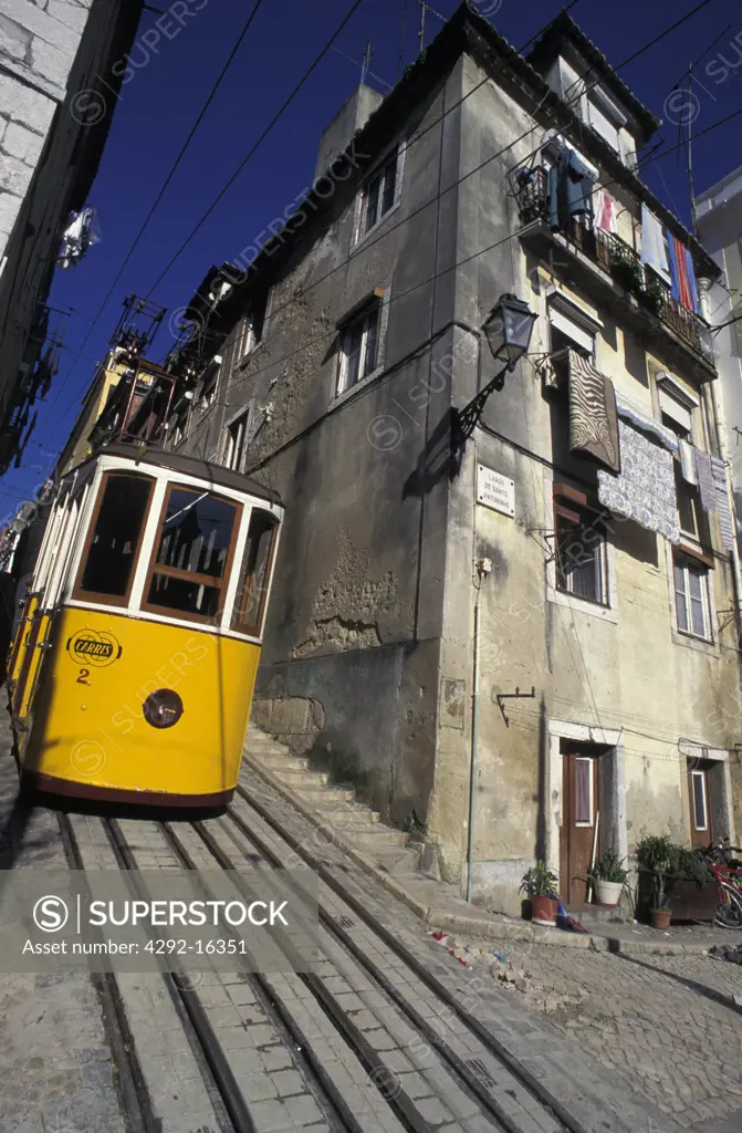 Portugal, Lisbon. Elevador Bica