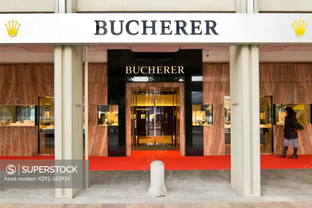 Bucherer shop, Lugano, Switzerland