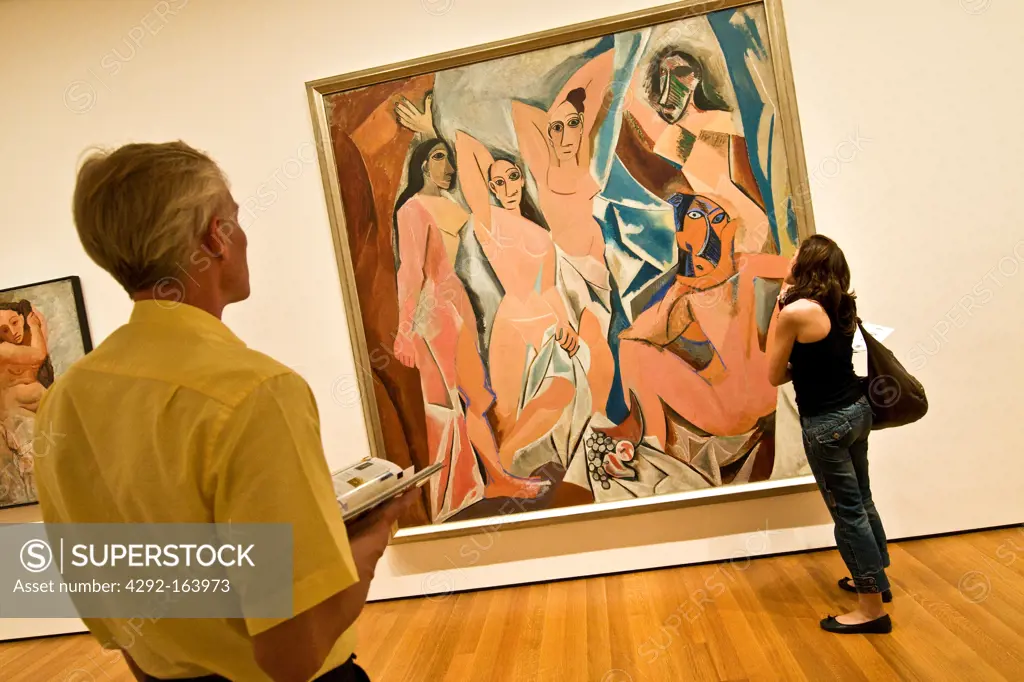 Les Demoiselles dAvignon by Pablo Picasso, 1907, MOMA Museum of Modern Art, Manhattan (New York, United States of America)