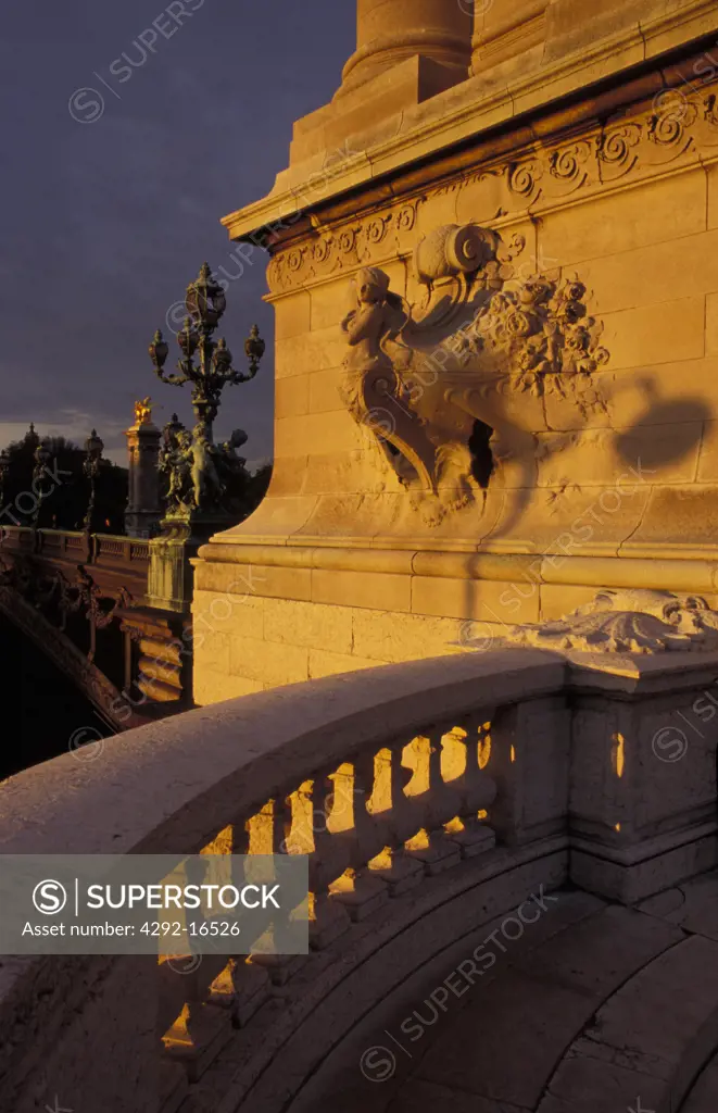 Europe, France, Paris,Pont Alexandre III