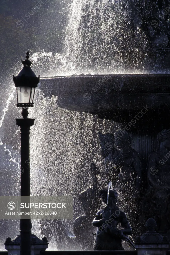 France - Paris, fountain of Place de la Concorde