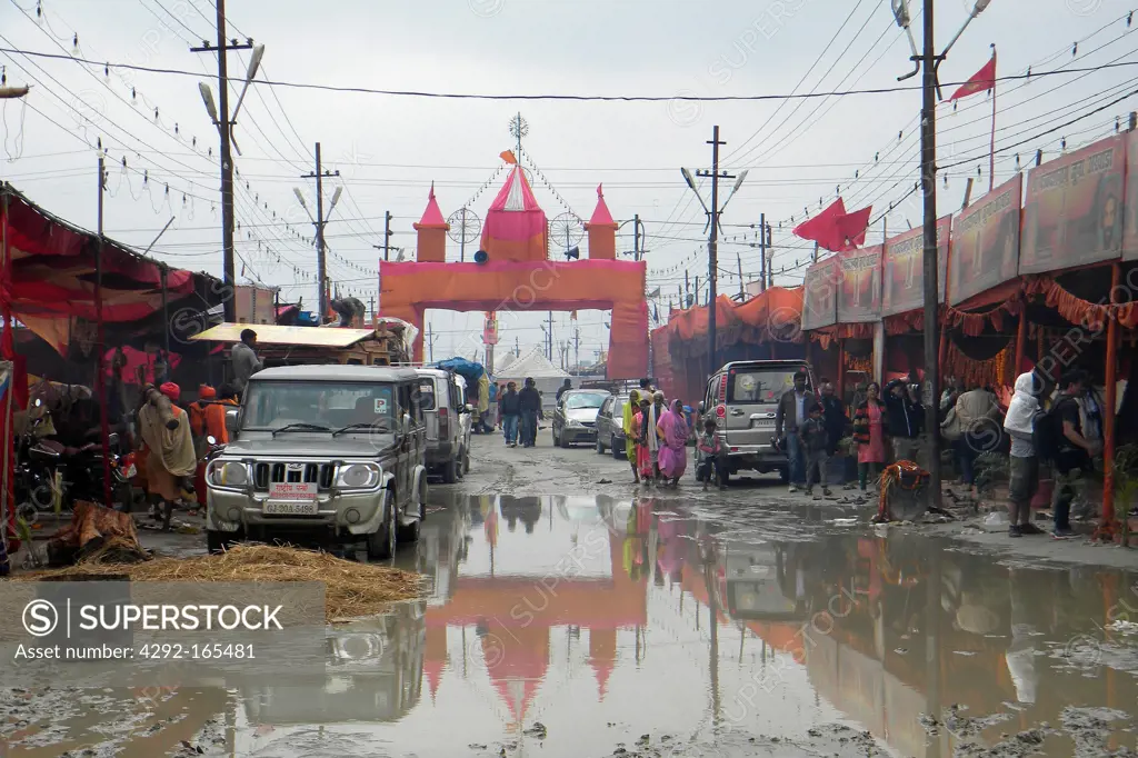 India, Uttar Pradesh, Allahabad, Kumbh Mela, after the storm