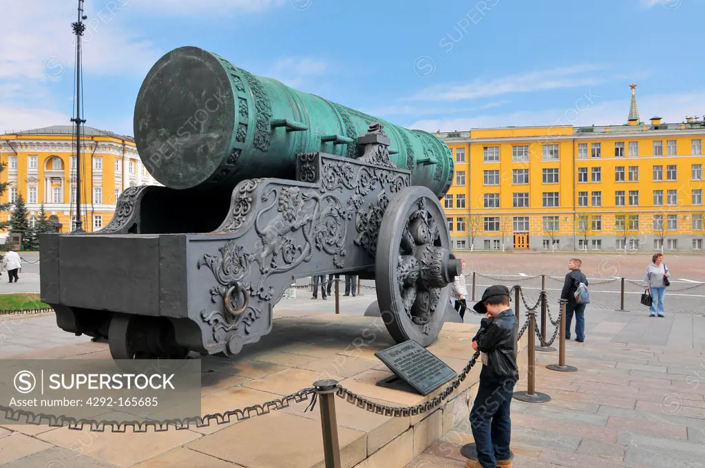 Russia, Moscow, Tsar Cannon, Moscow Kremlin