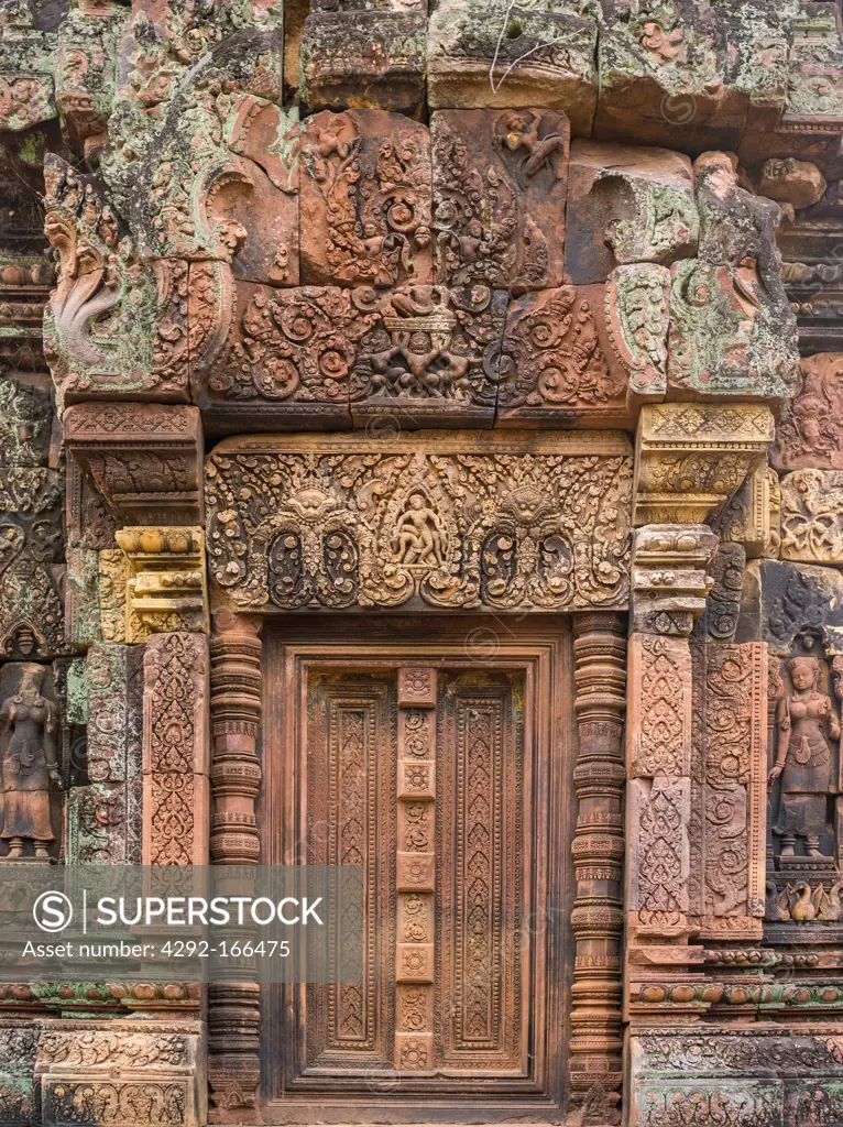 Facade. Banteay Srei. Angkor. Cambodia