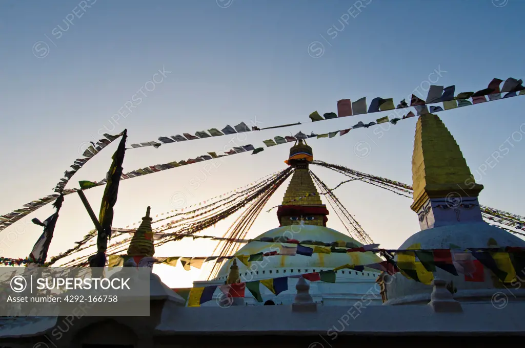 Nepal, Kathmandu Valley listed as World Heritage by UNESCO, Kathmandu, Boudhanath Stupa