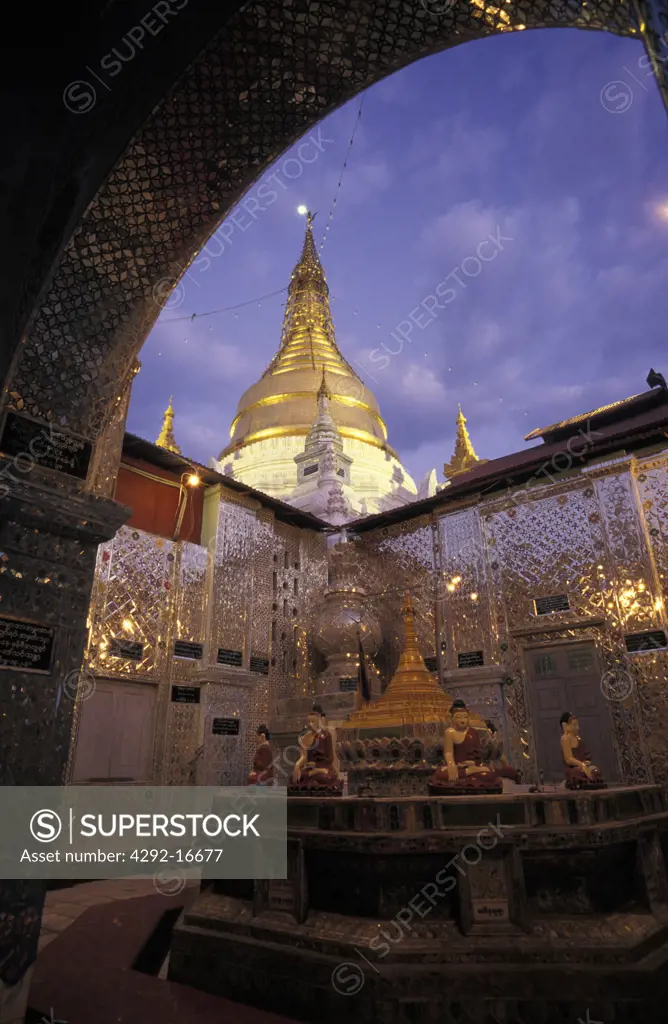 Burma, Mandalay. Mandalay Hill