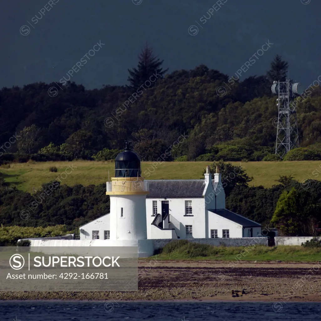 ""Europe, UK, Scotland loch Linnhe, lighthouse""