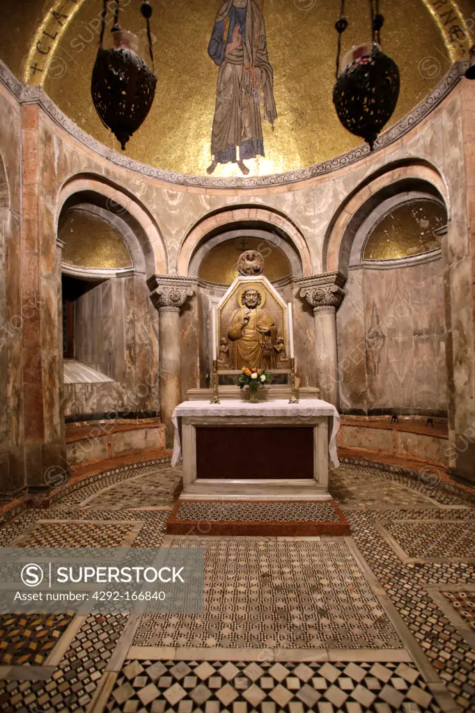 Italy, Veneto, Venice, St.Mark's cathedral interior