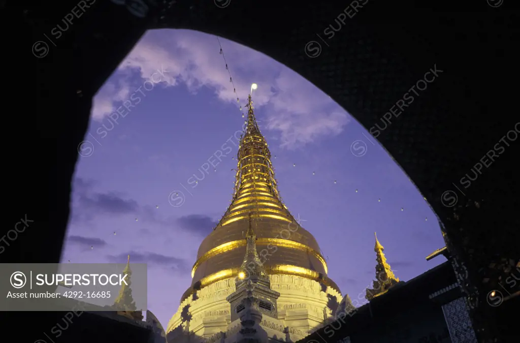 Burma, Mandalay. Mandalay Hill