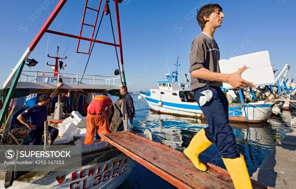 Italy, Apulia, market of the fish