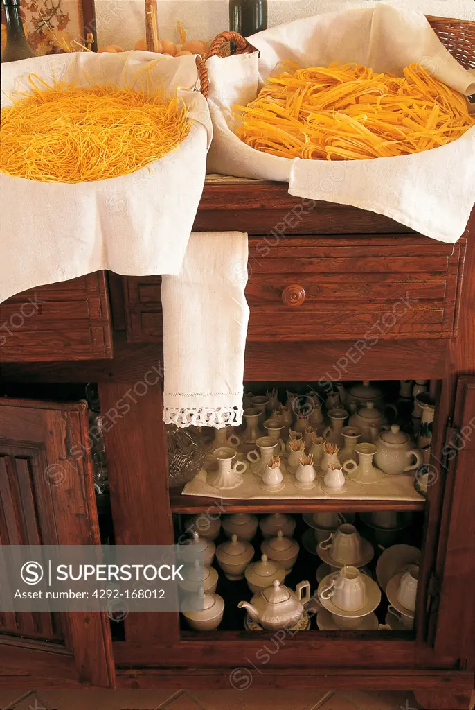 homemade fresh pasta tajarin