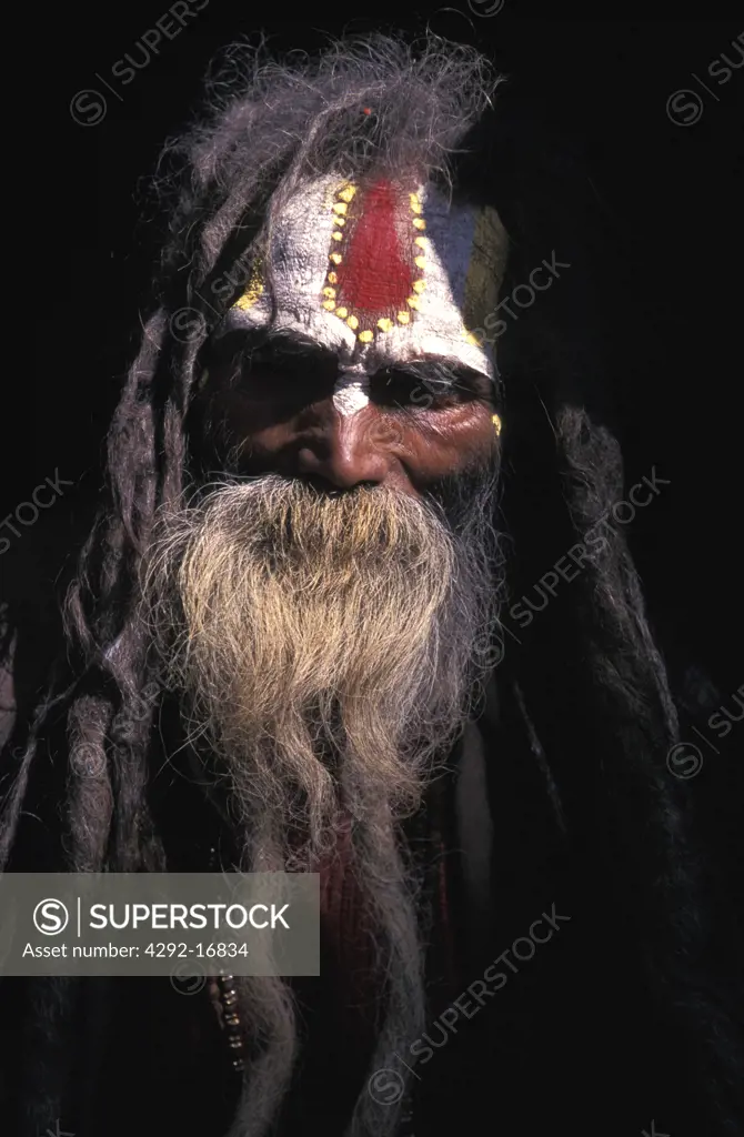 Nepal, Katmandu, Sadhu holy man