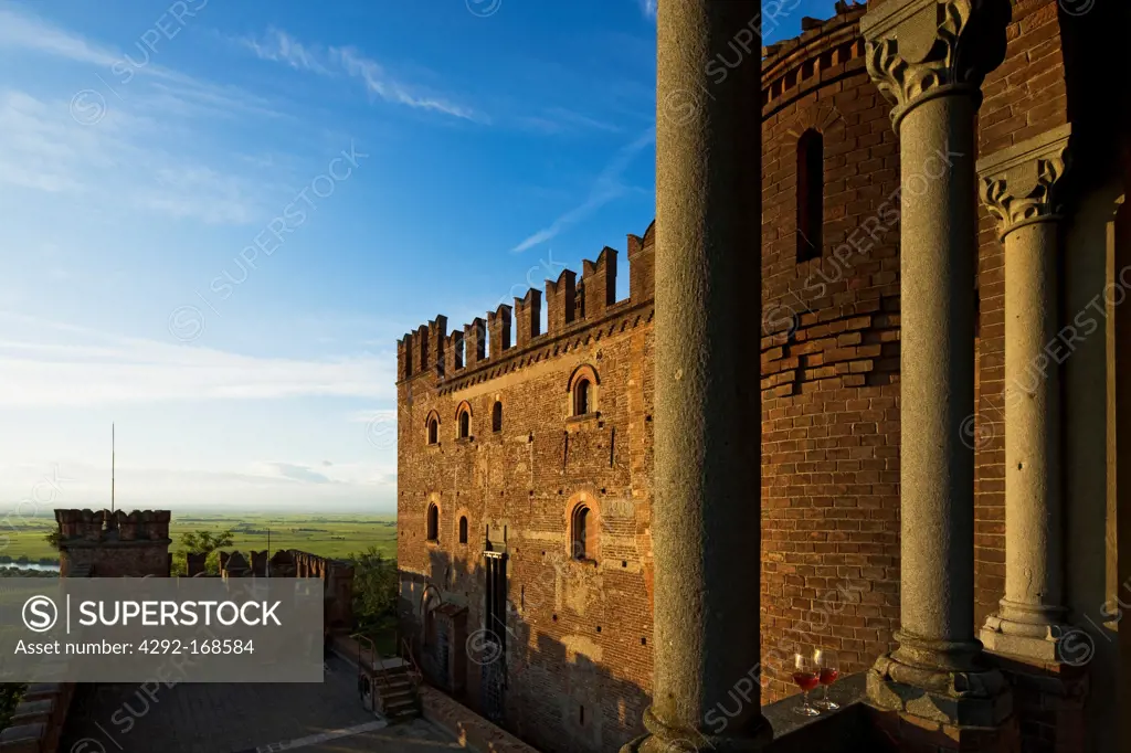 Italy, Piedmont, Monferrato, Gabiano castle