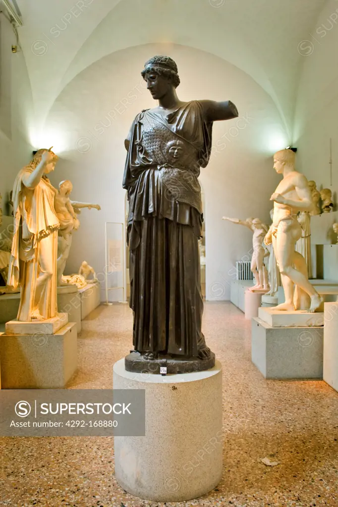 Gipsoteca of Civic Archaeological Museum: bronze statue of Athena Lemnia by Fidia, Bologna, Italy