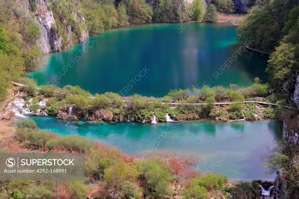Croatia, Plitvicka Jezera, Plitvice Lakes National Park, Plitvice Lakes National Park