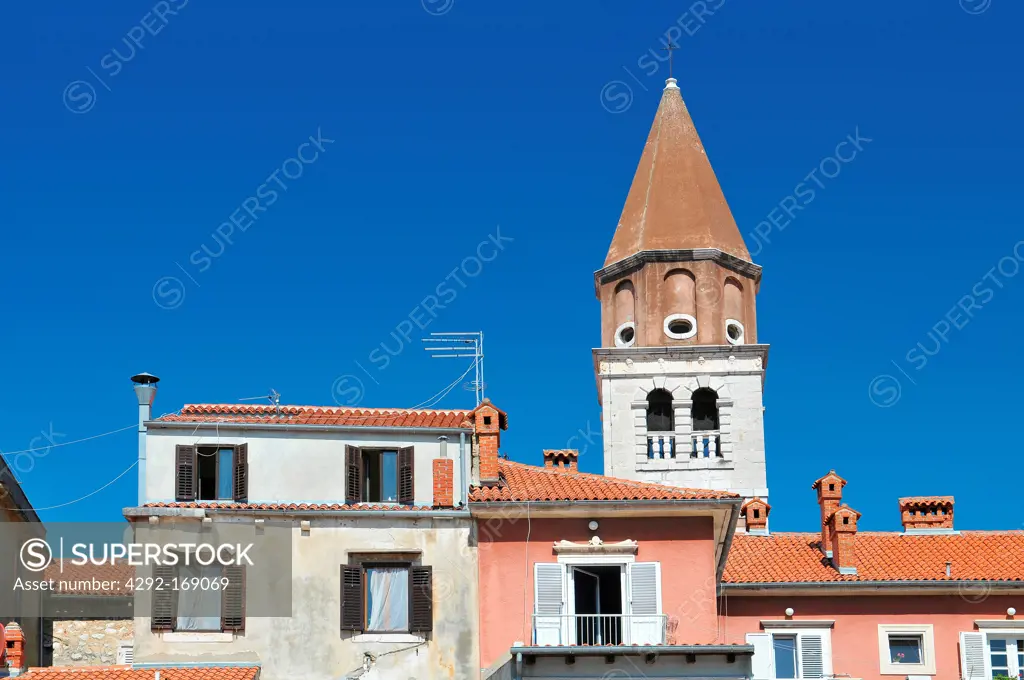 Croatia, Zadar, Bell tower of the church of St. Simeon, Zadar