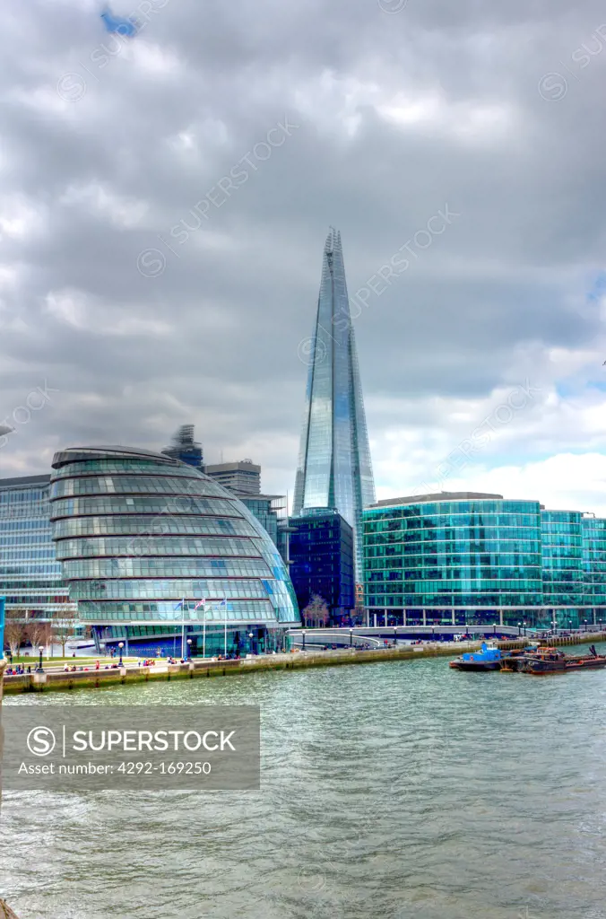 UK, England, London, GLA Building and the Shard