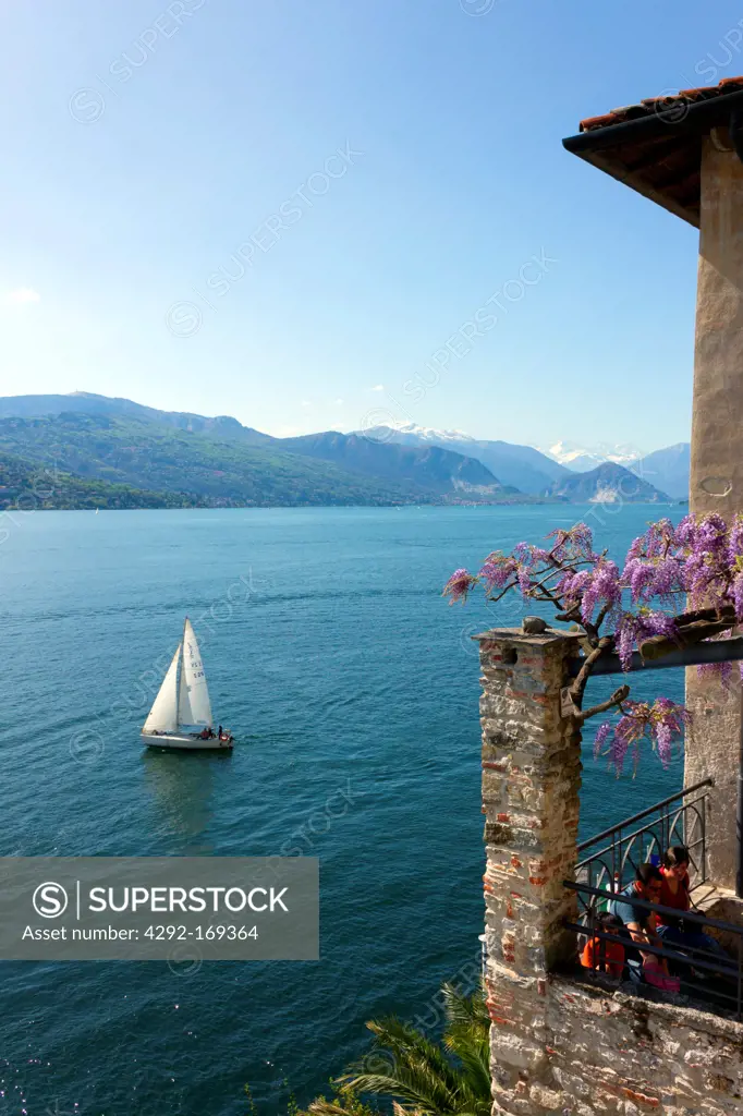 Italy, Lombardy, Lake Maggiore, Santa Caterina del Sasso