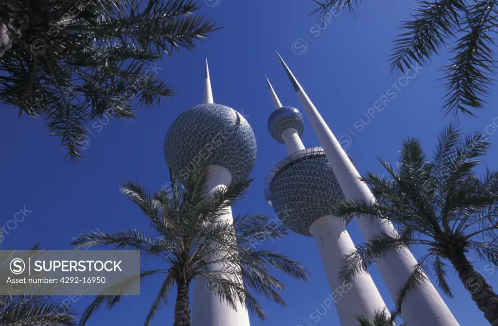 Kuwait, Kuwait City. Kuwait Towers