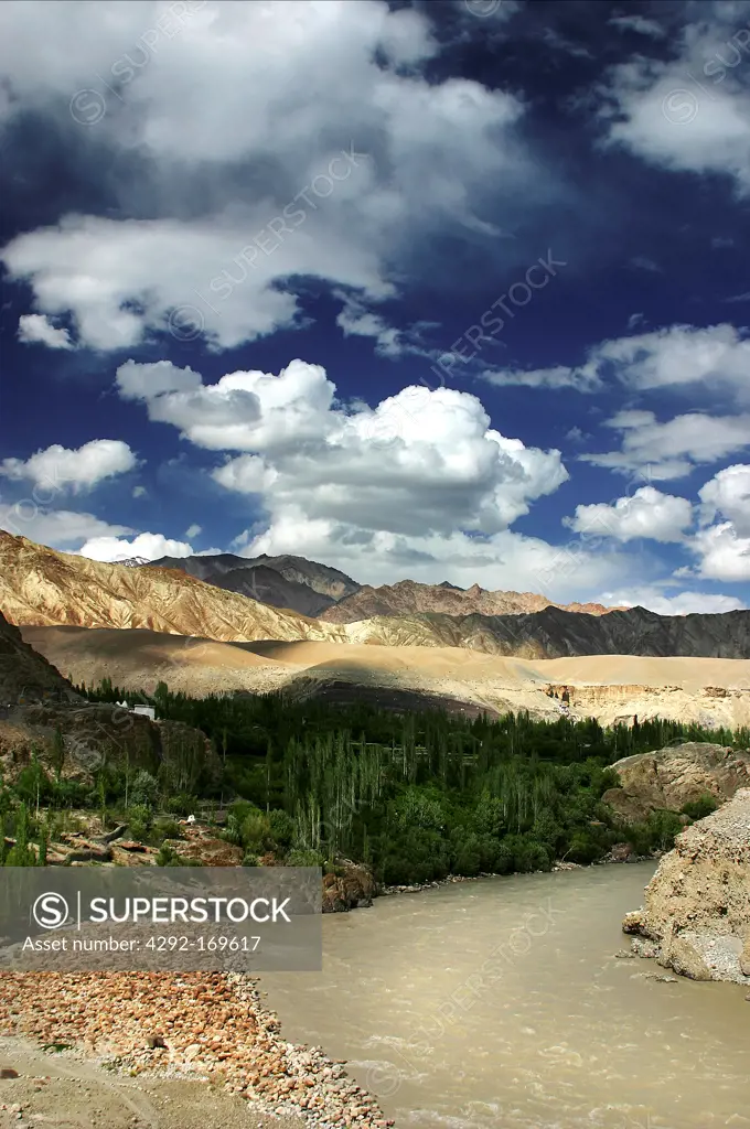 India, Ladakh, scenic landscape