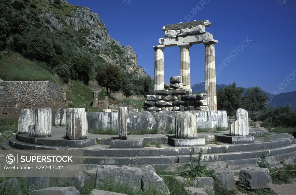 Greece, Delphi. Athena Temple