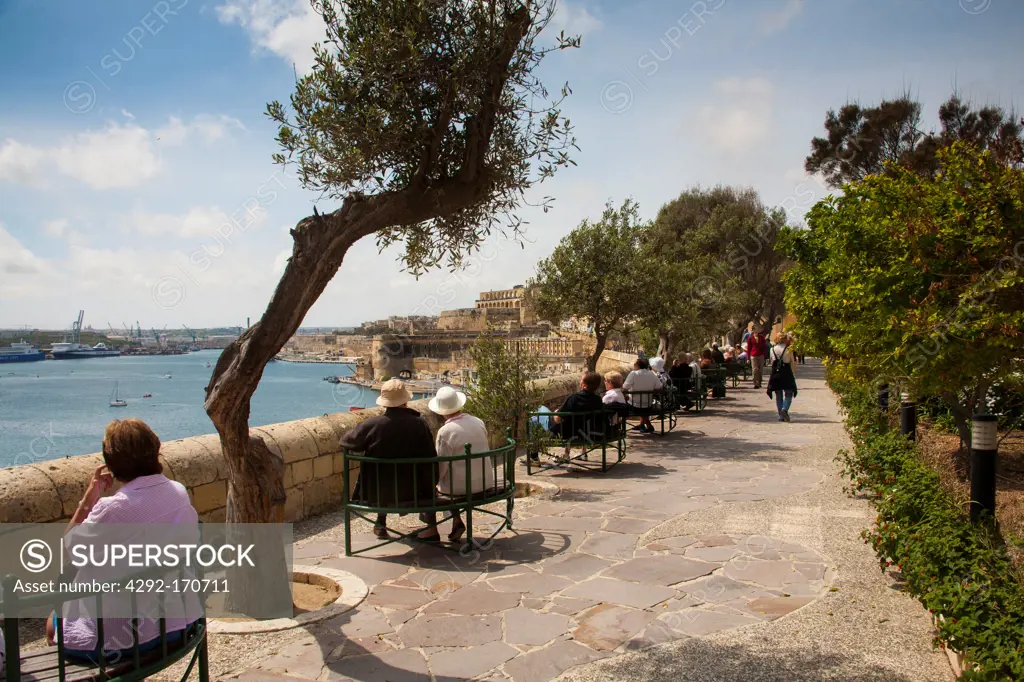 Europe, Malta, La Valletta, Low Barrakka garden.