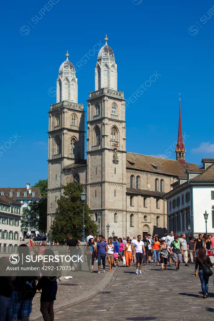 Switzerland, Zurich, Cathedral.