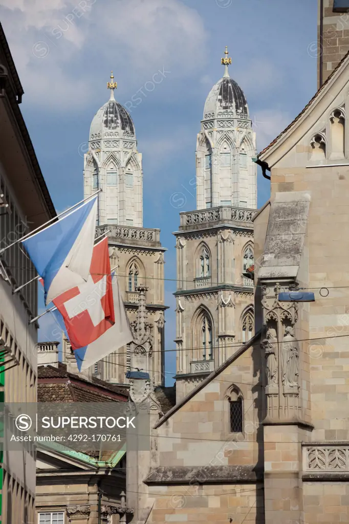 Switzerland, Zurich, Cathedral.