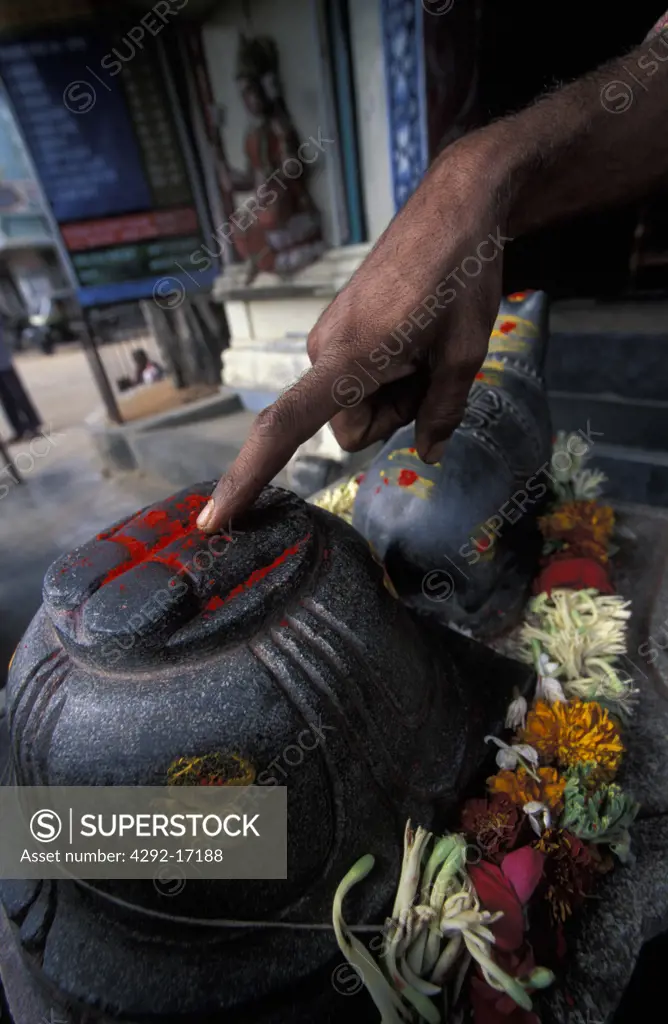 India, Bangalore, Road Temple