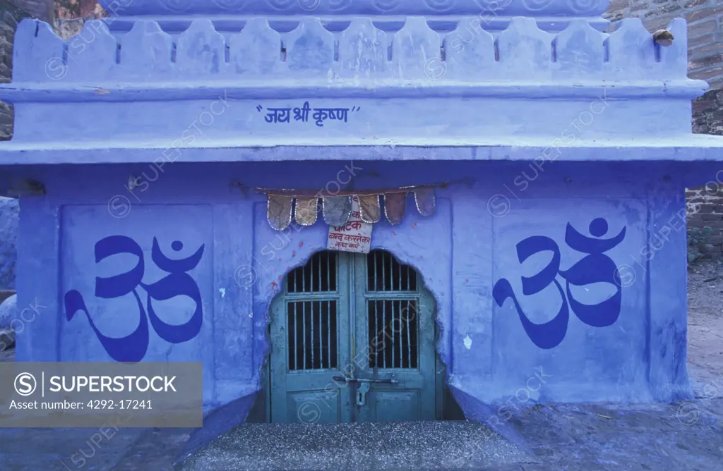 India, Rajasthan, Jodhpur. The blue city