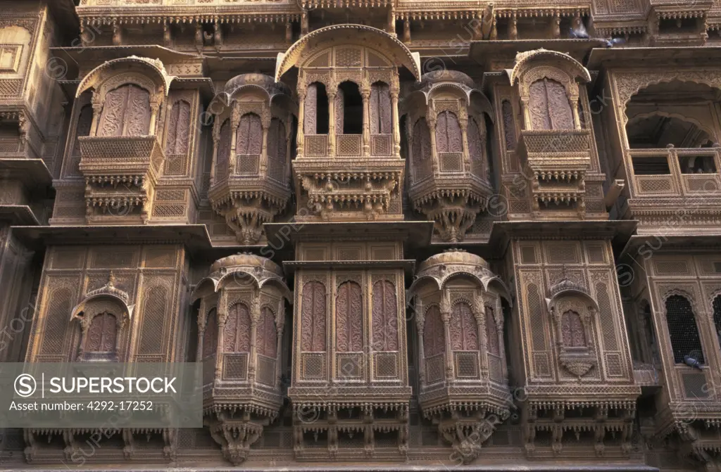India, Rajastan, Jaisalmer. Patwonk Haveli