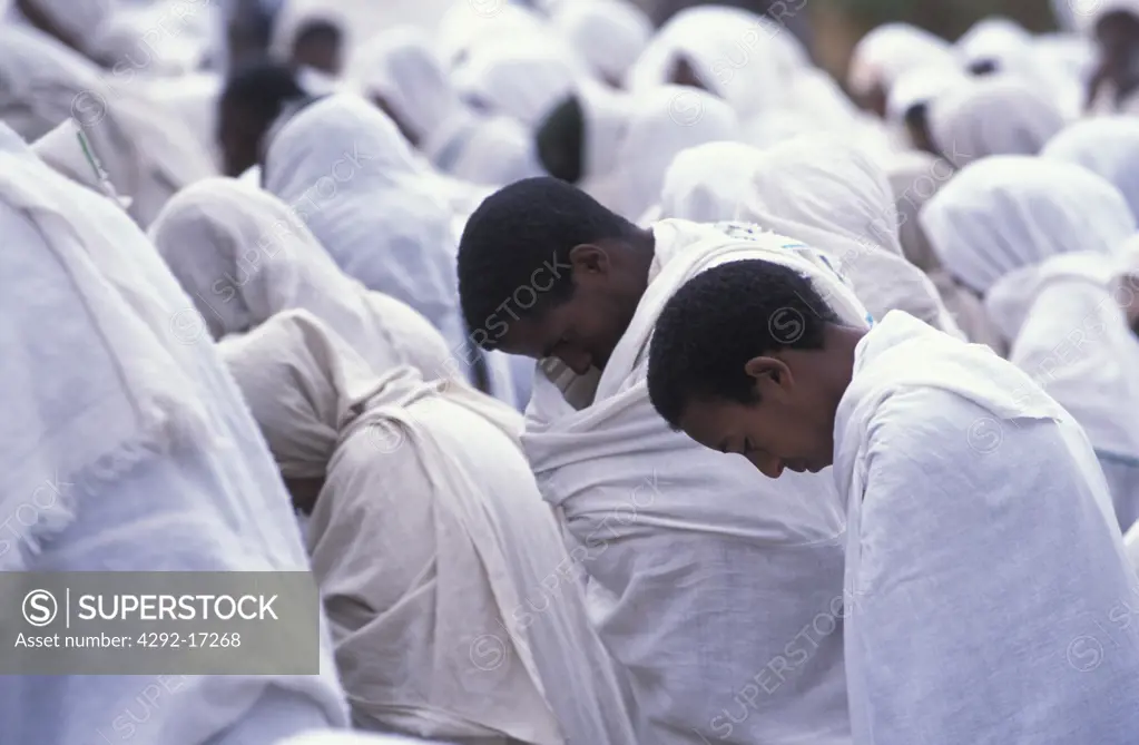Ethiopia, Axum. Morning prayer