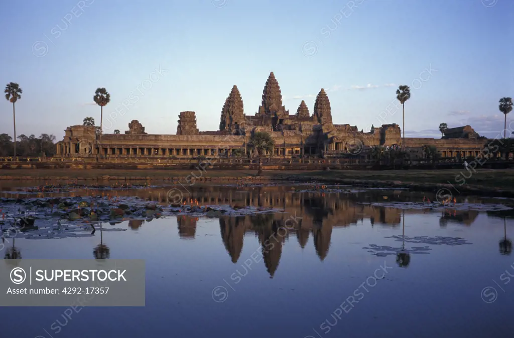 Cambodia, Angkor Wat, west view