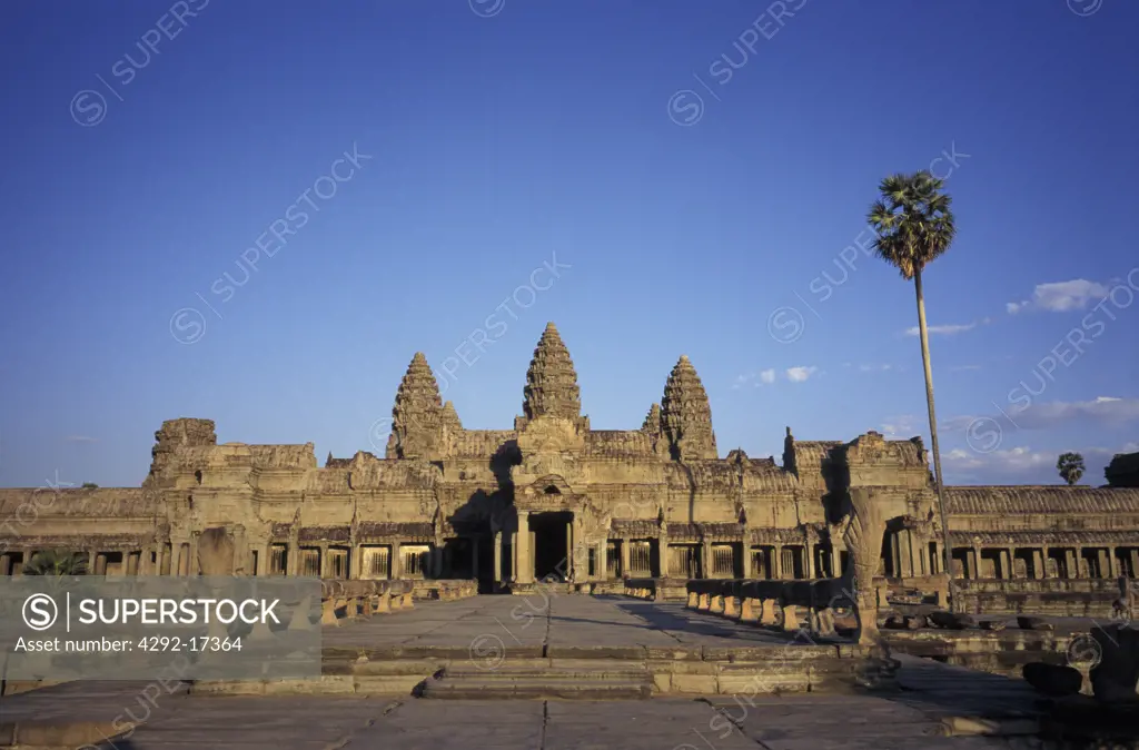 Cambodia, Angkor Wat, west view