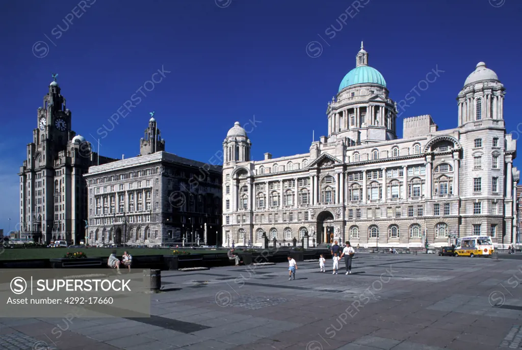 UK, England, Liverpool, Royal Liver Building