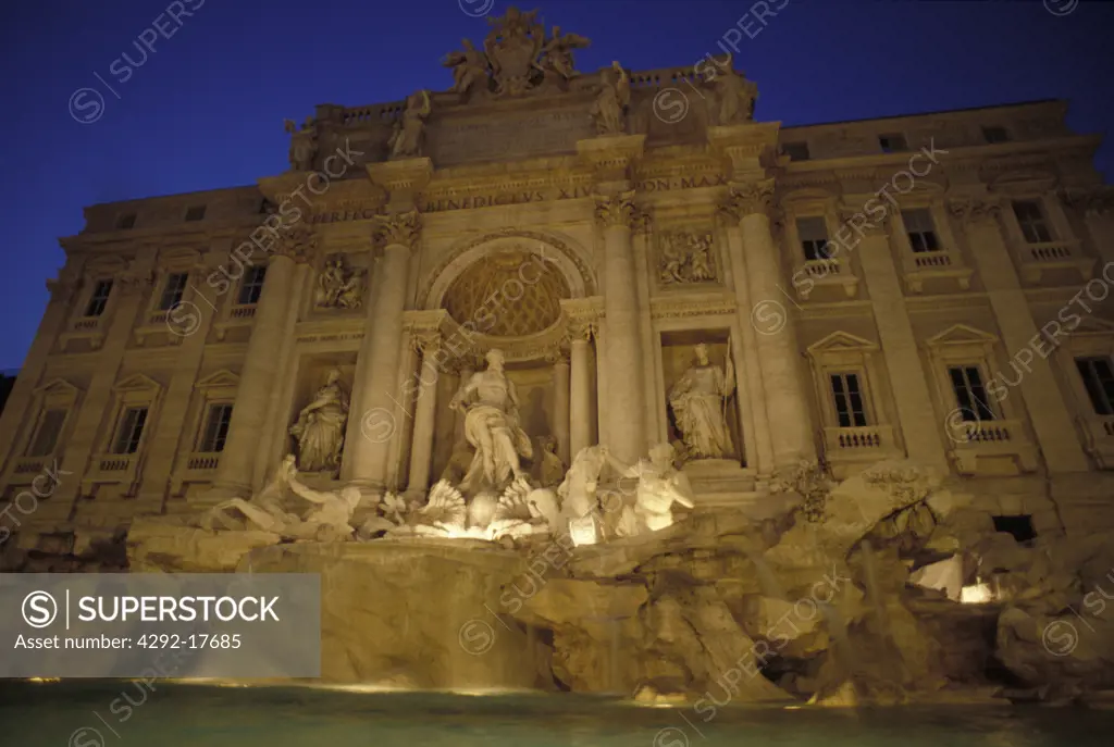 Italy, Rome. Trevi's Fountain