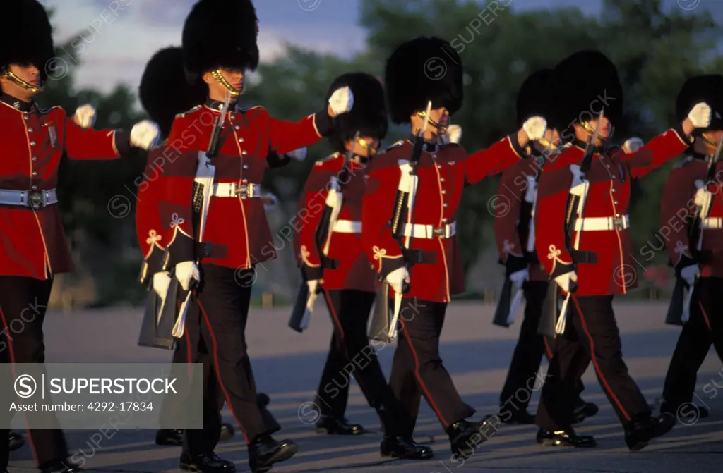 Changing guards, Quebec City, Quebec, Canada