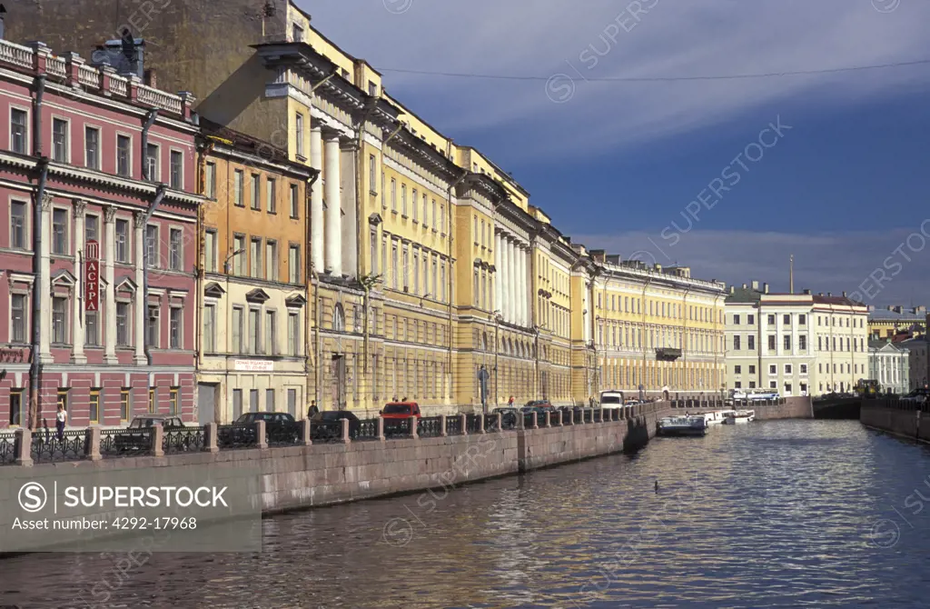 Russia, St. Petersburg, city canals