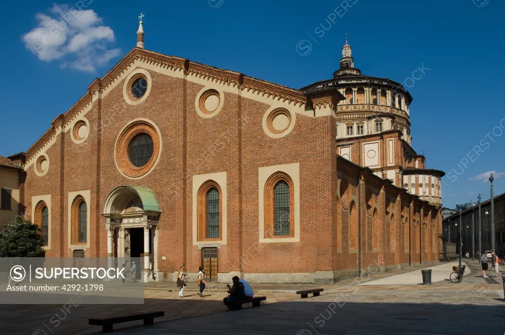 Italy, Lombardy, Milan, Church S. Maria delle Grazie